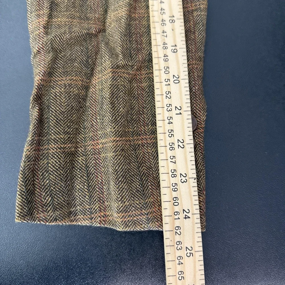 Ermenegildo Zegna Sport Coat Mens 50R Brown Herringbone Wool Cashmere Tweed
